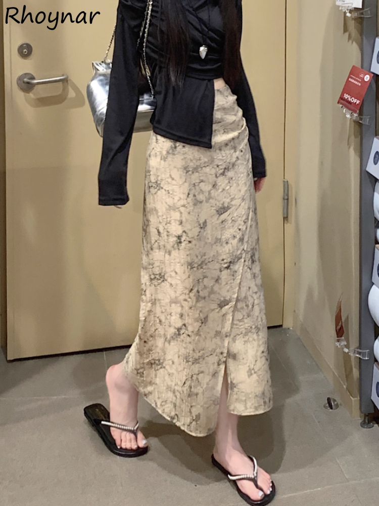 Print Skirts Women Vintage Sum - Street Fashion In Chinese reseña y precio