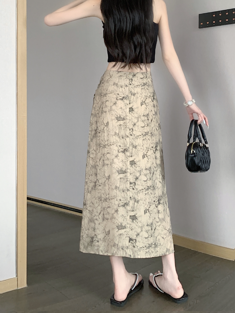 Print Skirts Women Vintage Sum - Street Fashion In Chinese reseña y precio