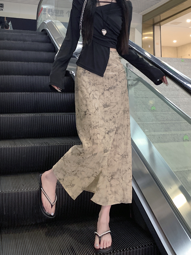 Print Skirts Women Vintage Sum - Street Fashion In Chinese reseña y precio