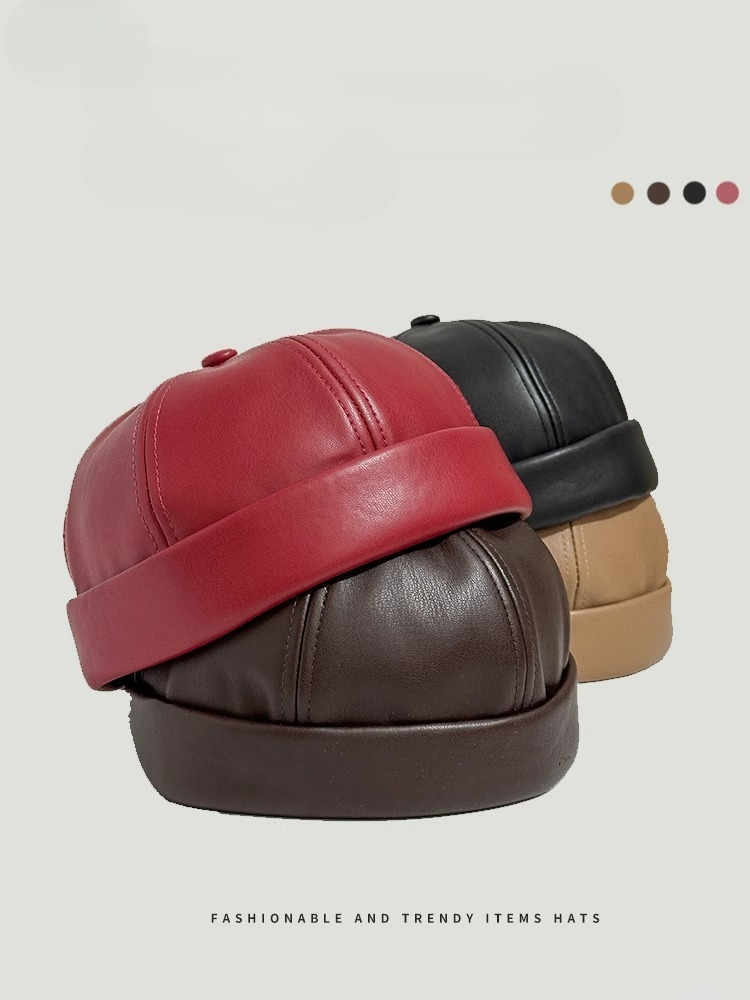 PU Leather Driver Hat Retro Ro - Street Fashion In Japanese reseña y precio